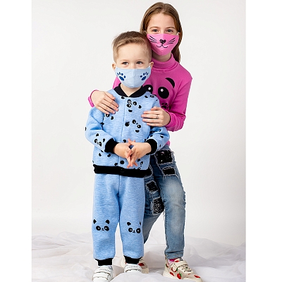 Маска детская с аппликацией многоразовая